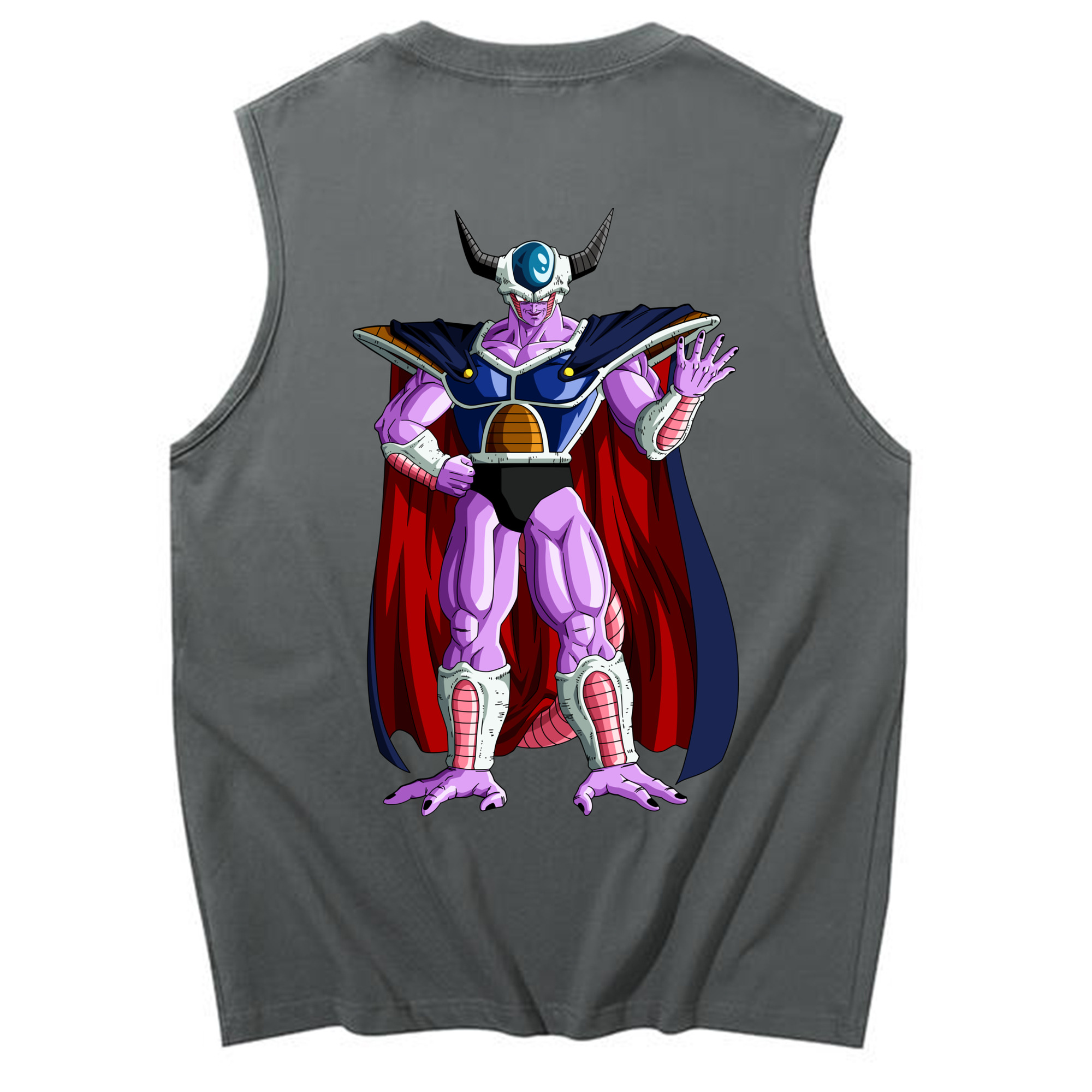 （画像用） ドラゴンボール コルド大王 DRAGON BALL King Cold コットン100％タンクトップ（背面プリント）
